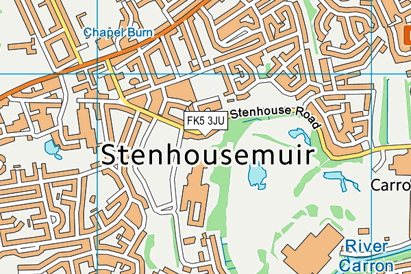 FK5 3JU map - OS VectorMap District (Ordnance Survey)