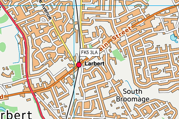 FK5 3LA map - OS VectorMap District (Ordnance Survey)