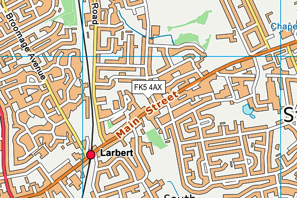 FK5 4AX map - OS VectorMap District (Ordnance Survey)