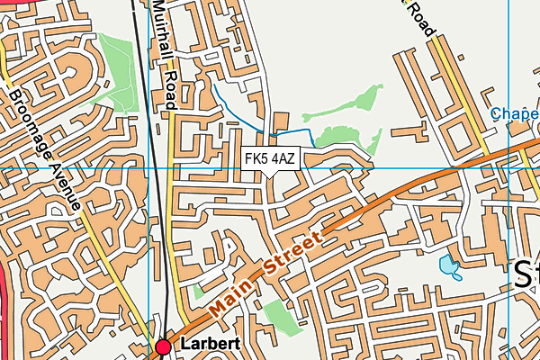 FK5 4AZ map - OS VectorMap District (Ordnance Survey)