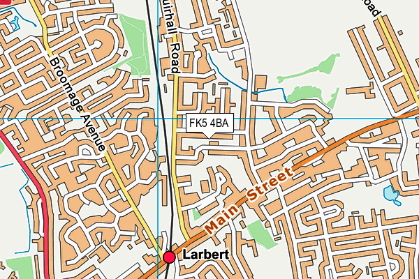 FK5 4BA map - OS VectorMap District (Ordnance Survey)