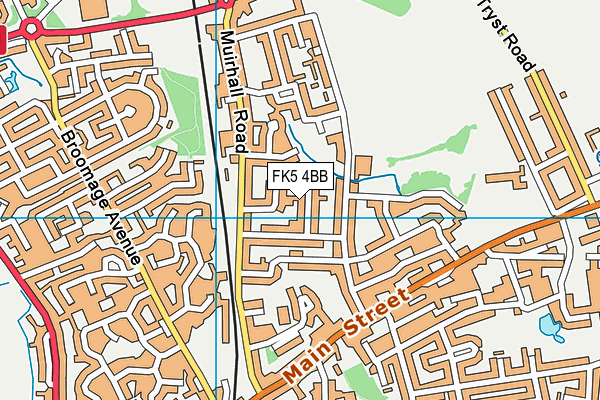 FK5 4BB map - OS VectorMap District (Ordnance Survey)