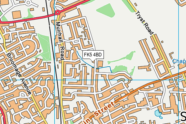 FK5 4BD map - OS VectorMap District (Ordnance Survey)