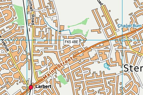 FK5 4BE map - OS VectorMap District (Ordnance Survey)