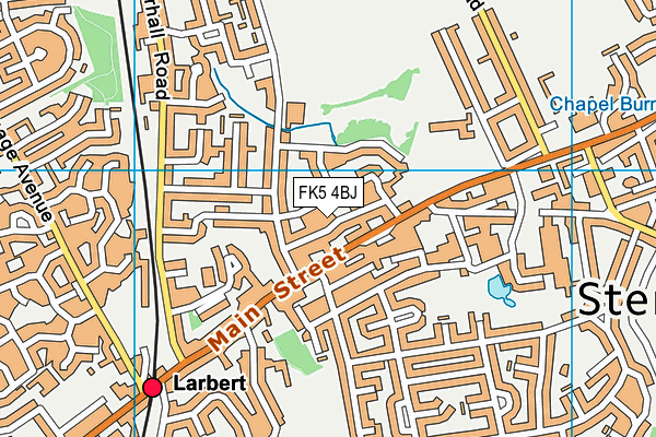 FK5 4BJ map - OS VectorMap District (Ordnance Survey)