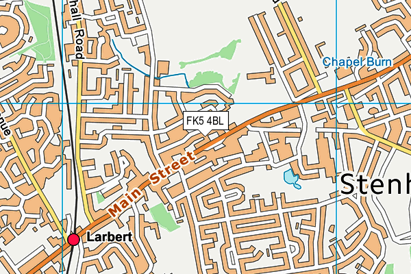 FK5 4BL map - OS VectorMap District (Ordnance Survey)