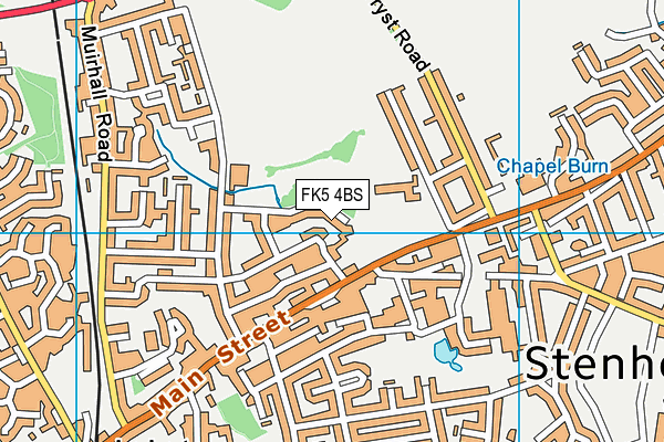 FK5 4BS map - OS VectorMap District (Ordnance Survey)