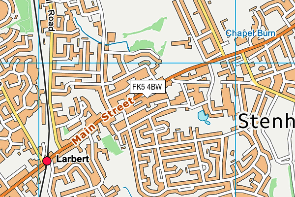 FK5 4BW map - OS VectorMap District (Ordnance Survey)