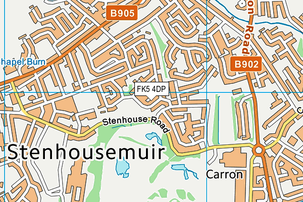 FK5 4DP map - OS VectorMap District (Ordnance Survey)