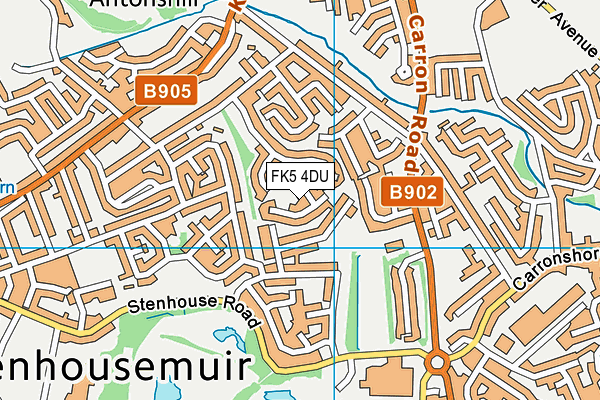 FK5 4DU map - OS VectorMap District (Ordnance Survey)