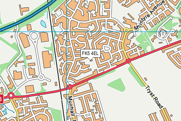 FK5 4EL map - OS VectorMap District (Ordnance Survey)