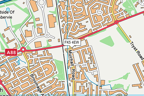 FK5 4EW map - OS VectorMap District (Ordnance Survey)