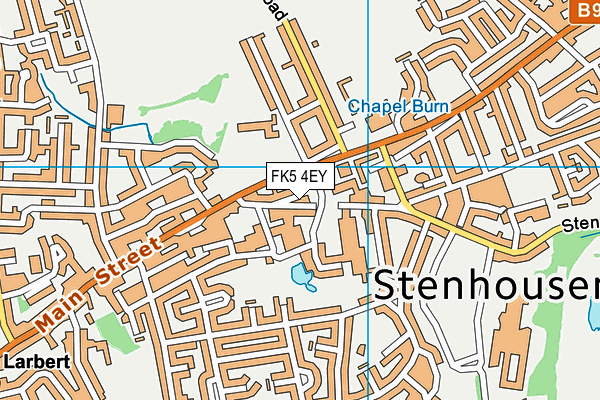 FK5 4EY map - OS VectorMap District (Ordnance Survey)