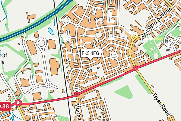 FK5 4FG map - OS VectorMap District (Ordnance Survey)