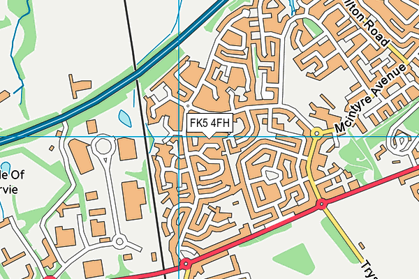 FK5 4FH map - OS VectorMap District (Ordnance Survey)