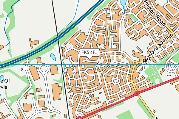 FK5 4FJ map - OS VectorMap District (Ordnance Survey)