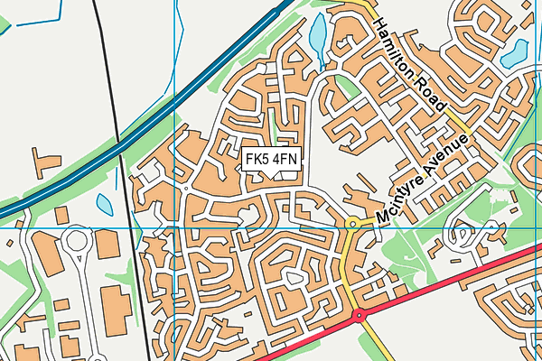 FK5 4FN map - OS VectorMap District (Ordnance Survey)