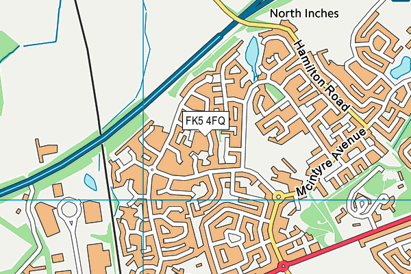 FK5 4FQ map - OS VectorMap District (Ordnance Survey)