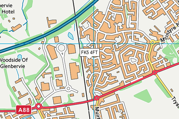 FK5 4FT map - OS VectorMap District (Ordnance Survey)