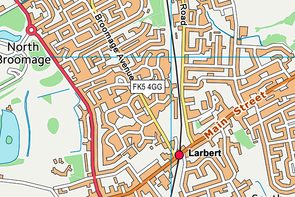 FK5 4GG map - OS VectorMap District (Ordnance Survey)