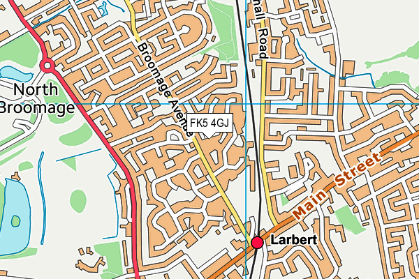 FK5 4GJ map - OS VectorMap District (Ordnance Survey)