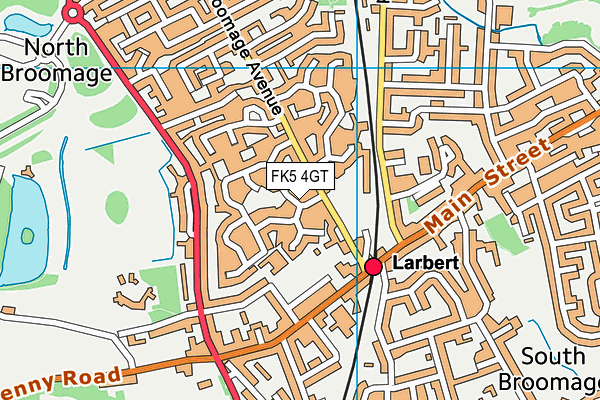 FK5 4GT map - OS VectorMap District (Ordnance Survey)