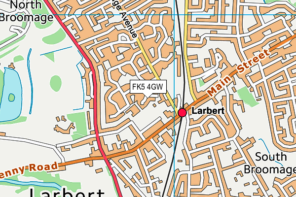 FK5 4GW map - OS VectorMap District (Ordnance Survey)
