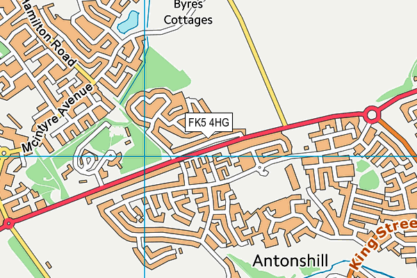 FK5 4HG map - OS VectorMap District (Ordnance Survey)