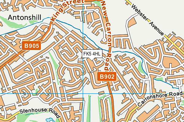 FK5 4HL map - OS VectorMap District (Ordnance Survey)