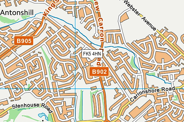FK5 4HN map - OS VectorMap District (Ordnance Survey)