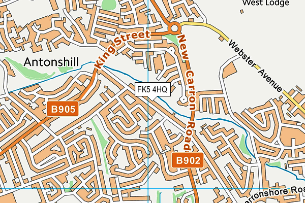 FK5 4HQ map - OS VectorMap District (Ordnance Survey)