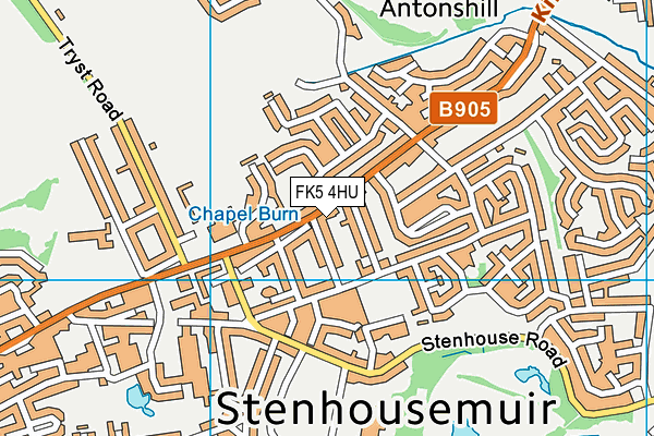 FK5 4HU map - OS VectorMap District (Ordnance Survey)