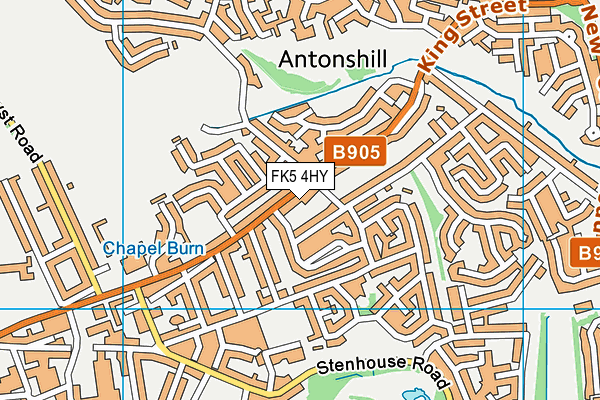 FK5 4HY map - OS VectorMap District (Ordnance Survey)