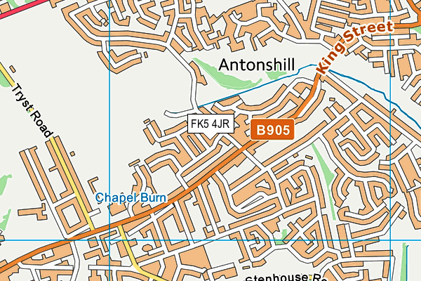 FK5 4JR map - OS VectorMap District (Ordnance Survey)