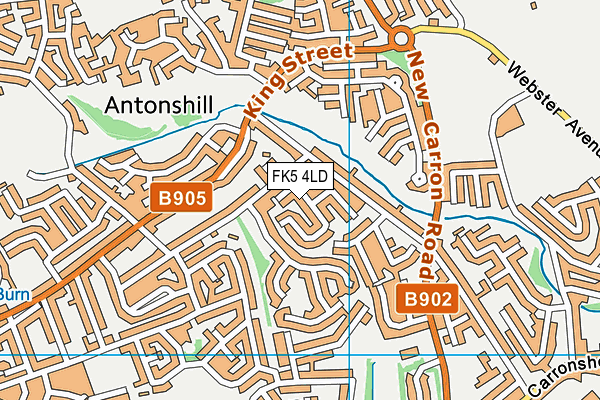 FK5 4LD map - OS VectorMap District (Ordnance Survey)