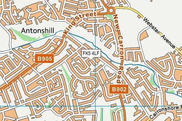 FK5 4LF map - OS VectorMap District (Ordnance Survey)