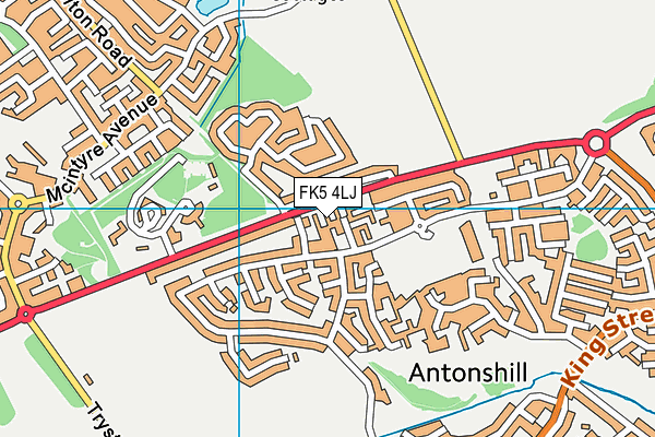 FK5 4LJ map - OS VectorMap District (Ordnance Survey)