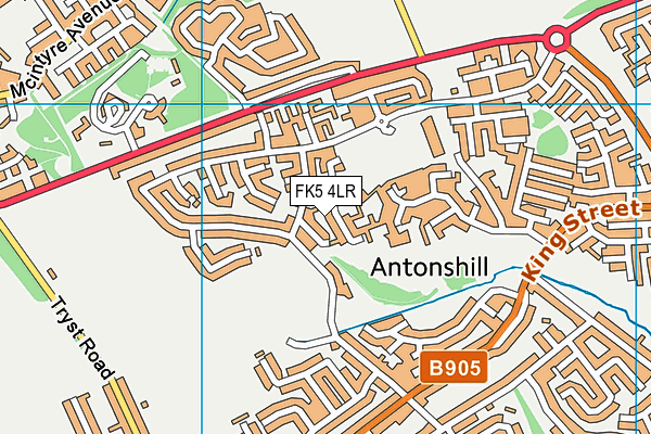 FK5 4LR map - OS VectorMap District (Ordnance Survey)