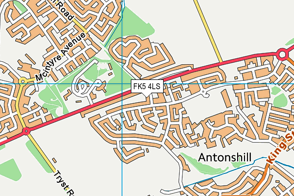 FK5 4LS map - OS VectorMap District (Ordnance Survey)