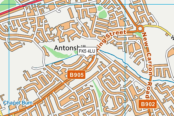 FK5 4LU map - OS VectorMap District (Ordnance Survey)