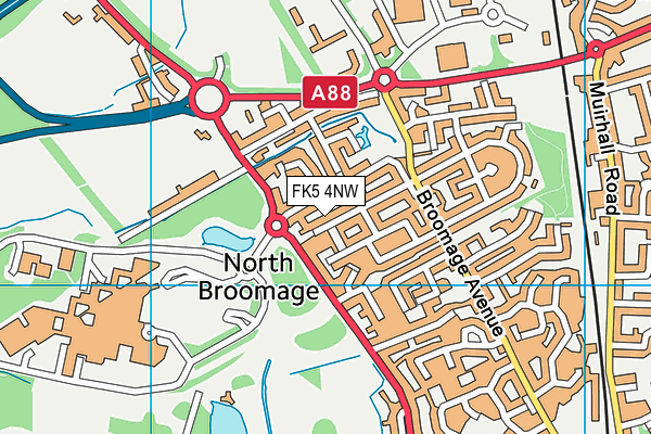 FK5 4NW map - OS VectorMap District (Ordnance Survey)