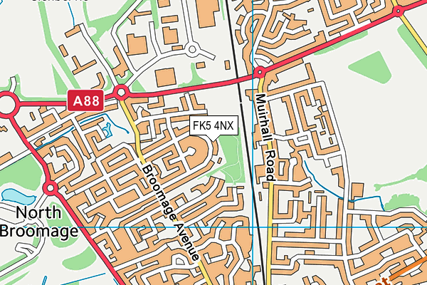 FK5 4NX map - OS VectorMap District (Ordnance Survey)