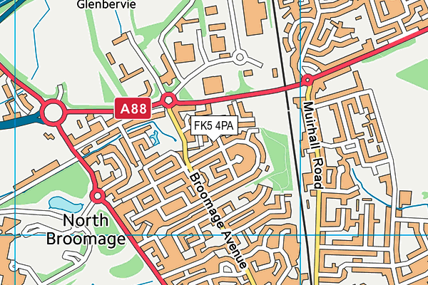 FK5 4PA map - OS VectorMap District (Ordnance Survey)