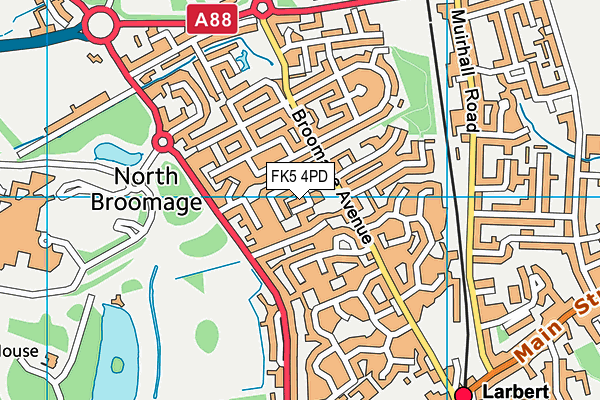 FK5 4PD map - OS VectorMap District (Ordnance Survey)