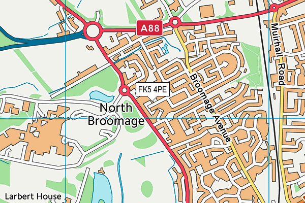 FK5 4PE map - OS VectorMap District (Ordnance Survey)