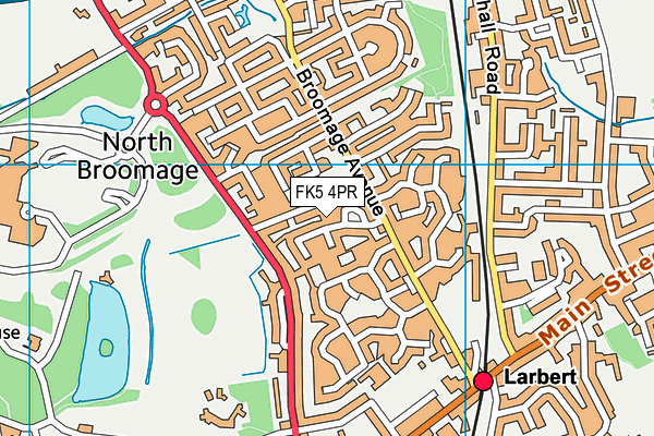 FK5 4PR map - OS VectorMap District (Ordnance Survey)