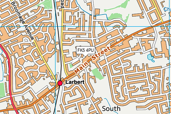 FK5 4PU map - OS VectorMap District (Ordnance Survey)