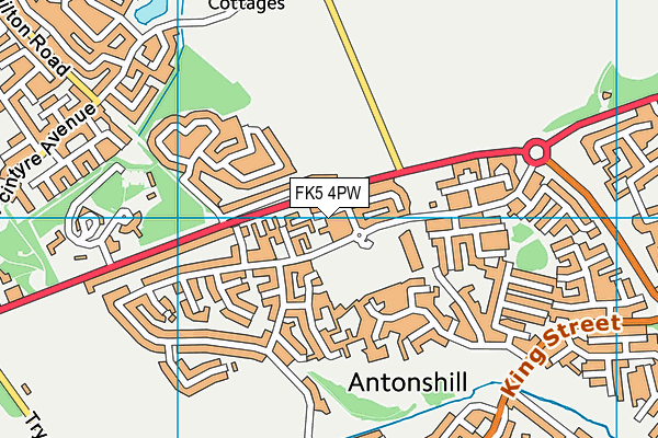 FK5 4PW map - OS VectorMap District (Ordnance Survey)