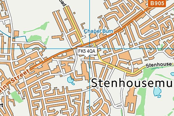 FK5 4QA map - OS VectorMap District (Ordnance Survey)