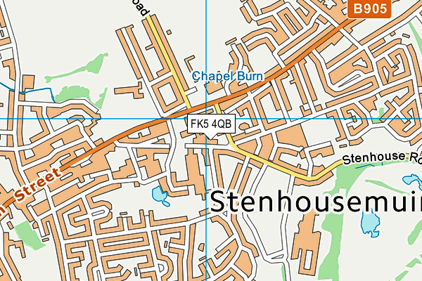 FK5 4QB map - OS VectorMap District (Ordnance Survey)